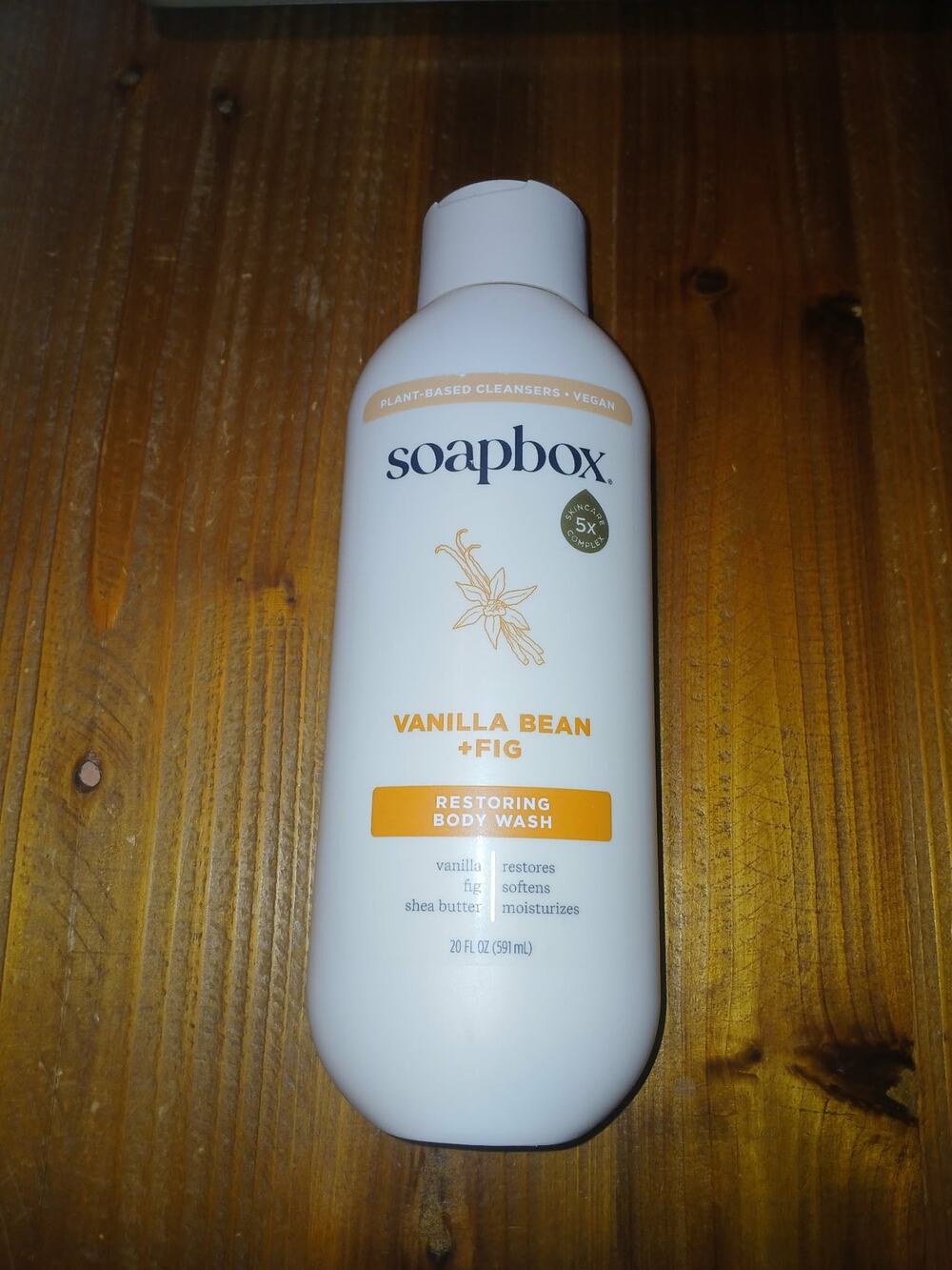 Soapbox Restoring Body Wash, Vanilla Bean + Fig, 20 fl oz - Plant-Based